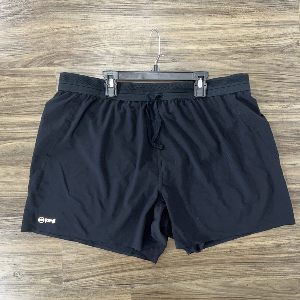 Janji AFO-Vent 5" Athletic Running Shorts Black Men's Size XL